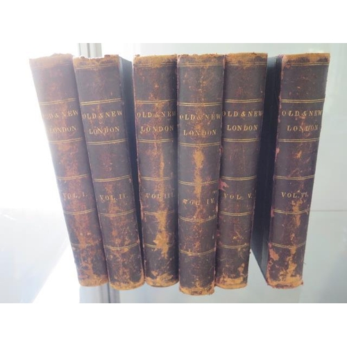 955 - Six volumes Old and New London Edward Walford Cassell & Company Ltd, some spotting and wear but reas... 