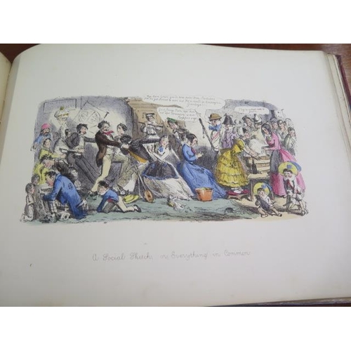 957 - An edition of Follies of the Year by John Leech 1844-1864 Bradbury Evans & co, some wear and spottin... 