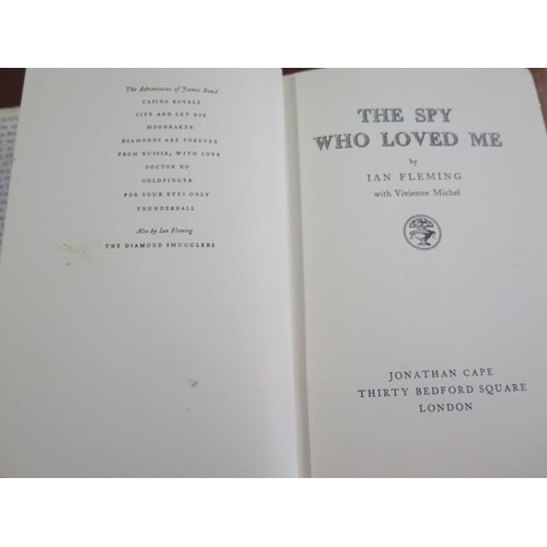 959 - Ian Fleming 'The Spy Who Loved Me' hardback, 1st edition 1962 Jonathan Cape with dust jacket, some s... 