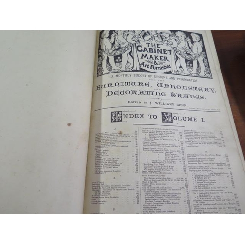 962 - A volume of The Cabinet Maker and Art Furnisher 1860 onwards, some wear mainly to outer cover