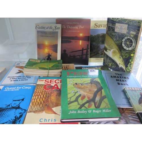 964 - A collection of 13 fishing books and Catchmore books, 8 books - 'The Wolfe Collection', to include I... 