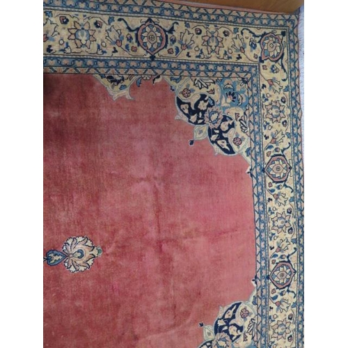 203 - A hand knotted woollen Tabriz rug, 2.95cm x 1.97cm, generally good