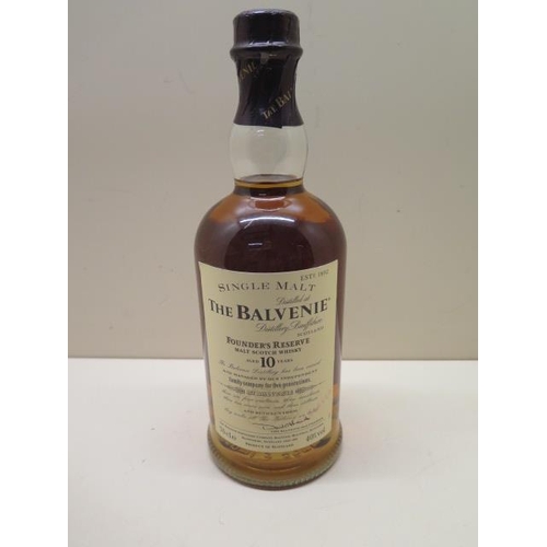 400 - A 70cl 40% vol bottle of Balvenie Founders Reserve Malt Scotch whisky, aged 10 years, seal and level... 