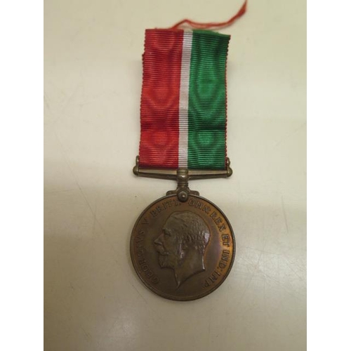 909 - A WWI 1914-1918 Mercantile Marine medal to Arthur L Morris