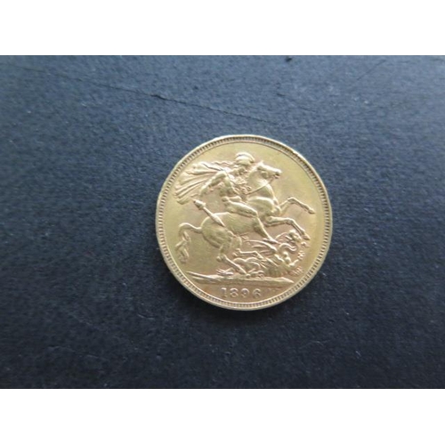 702 - A Victorian gold full sovereign, dated 1896