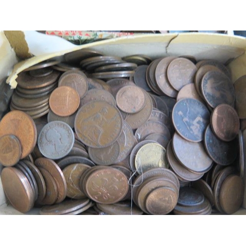 705 - A collection of assorted coins including 1920 to 1947 half silver coins, approx 54 troy oz, and pre-... 