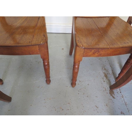 96 - Eight East Anglian ash and elm solid seated kitchen chairs including two carvers, all a good colour,... 