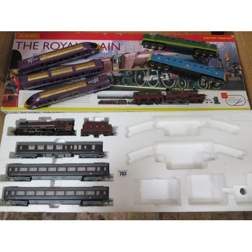 783 - A Hornby 00 gauge The Royal train boxed but no track, 4 locos London 2012, Lord of the Isles, The Fi... 