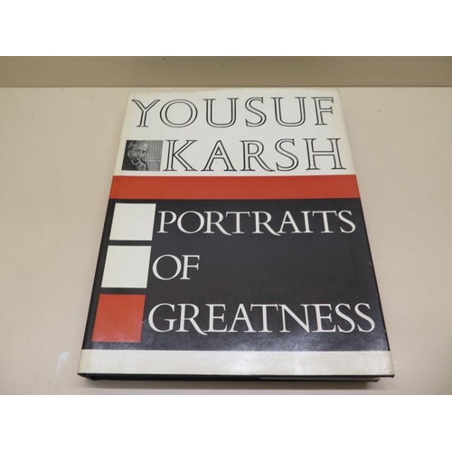 325 - Portraits of Greatness - a hard back book of portrait photographs taken by Yousuf Karsh, published 1... 