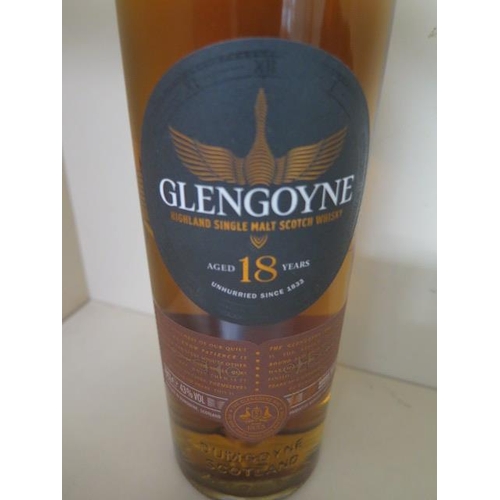 400 - A 70cl bottle of Glengoyne Highland single malt Scotch Whisky, aged 18 years, 43% vol, level and sea... 