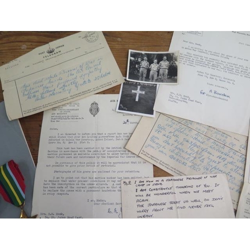 750 - WWII R.A.F group of 4 dress medals and accompanying copies of paperwork to Sqn ldr Albert Cyril Monk... 