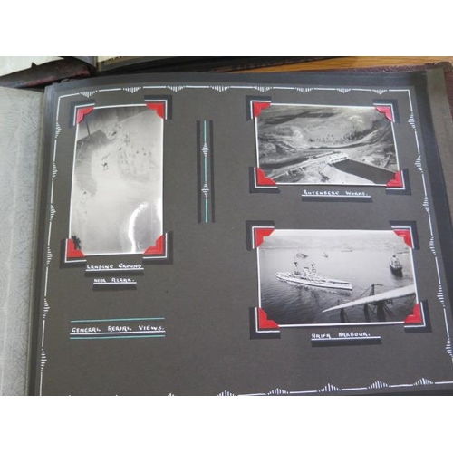 756 - Two R.A.F photo albums with travels throughout Egypt Amman and Petra with photographs of RAF planes ... 