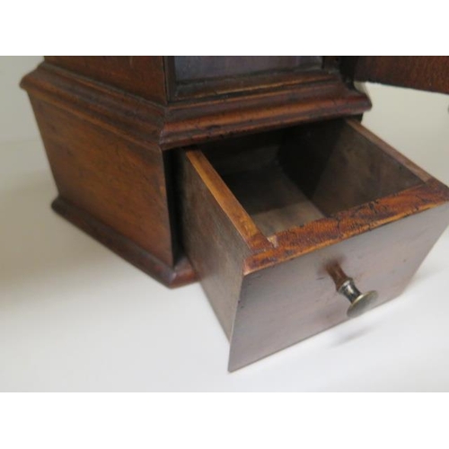 99 - A mahogany Victorian style country house desk letter / visiting card box, 55cm tall, made by a local... 