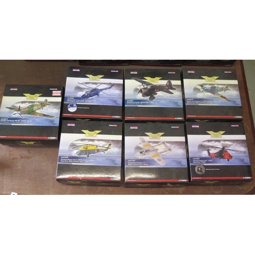 770 - 7 Corgi diecast 1:72 scale The Aviation Archive collection, all boxed with certificates