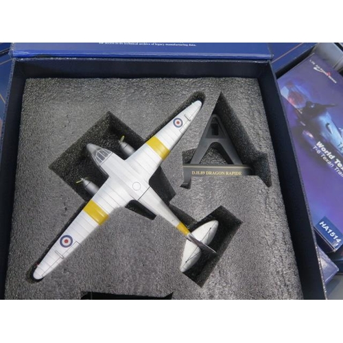 774 - A collection of 17 boxed diecast Aircraft Oxford Airspeed, ModelZone, HM Hobbymaster Sky Guardian an... 