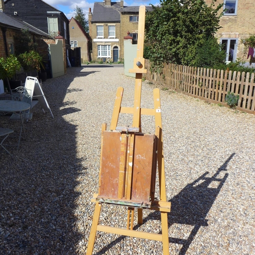 A Studio Artists easel and a folding Artists field easel