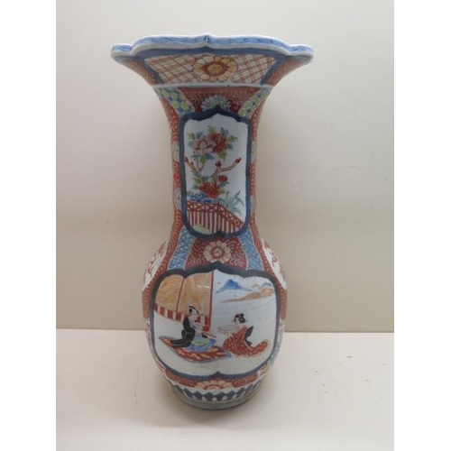 254 - A Japanese vase with 6 character mark, 39cm tall, no obvious damage or repair