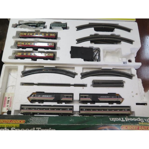 266 - Hornby OO Gauge Flying Scotsman Loco with Dublo tinplate carriages and a boxed Hornby OO Gauge High ... 