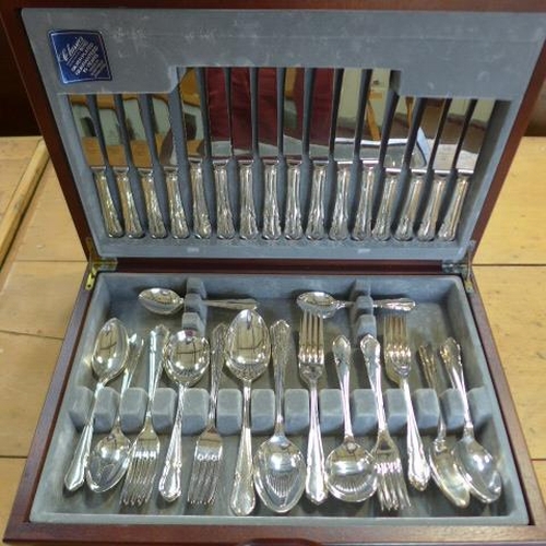 72 - A canteen of silver plated cutlery from Debenhams - good condition