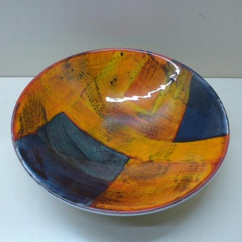 211 - A Poole bowl - Diameter 35cm x Height 9cm - good condition, some crazing