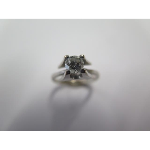 425 - An 18ct white gold diamond solitaire ring approx 0.45ct - ring size J - approx weight 3.4 grams - di... 