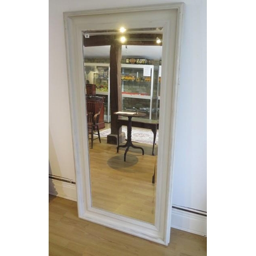 30 - A large shabby chic painted mirror