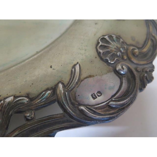 337 - A Portugese silver footed salver - Height 4cm x Diameter 40cm - approx weight 26 troy oz - some slig... 