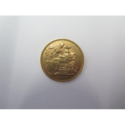 602 - An Edward VII gold full sovereign dated 1904