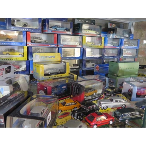 660 - A collection of 39 boxed Vanguard Diecast cars - some loose in boxes - and seven Oxford Diecast cars... 