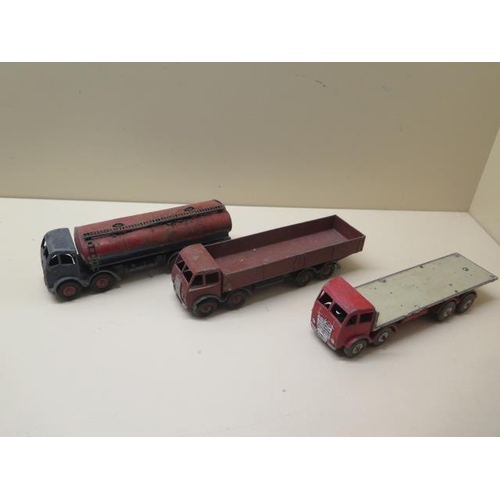 663 - A collection of eleven Diecast Dinky vehicles including three Foden lorries, a Spot On car and a Tri... 