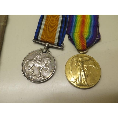 701 - A WWI Duo of Medals to Pte Alfred Frederick Nunn S-13243 RIF BRIG with Dead Mans Penny and paperwork... 