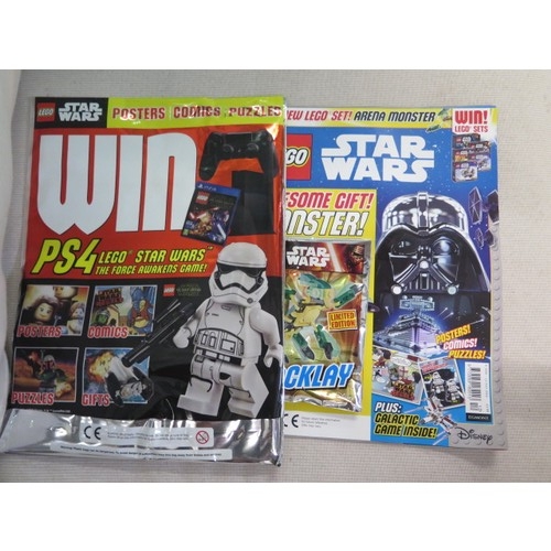 659 - Star Wars - Nine boxed sets/figures and two Lego magazines