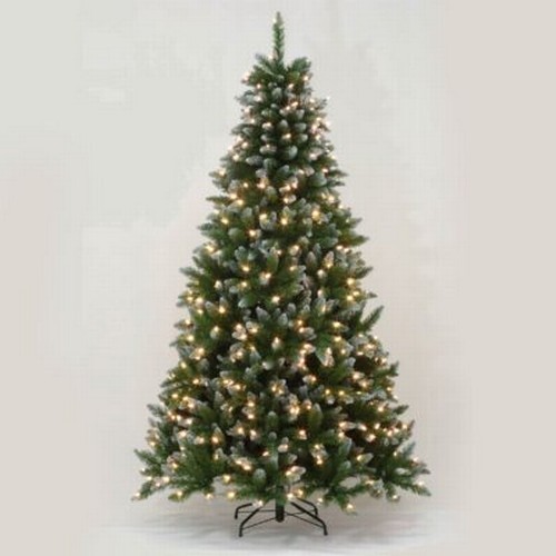 9B - A brand new boxed 5ft frosted Allison artificial Christmas tree with warm LED lights - free postage ... 
