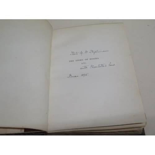 287 - The Story of Rosina and other verses by Austin Dobson 1895 - cellophane wrap to cover