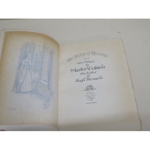 287 - The Story of Rosina and other verses by Austin Dobson 1895 - cellophane wrap to cover