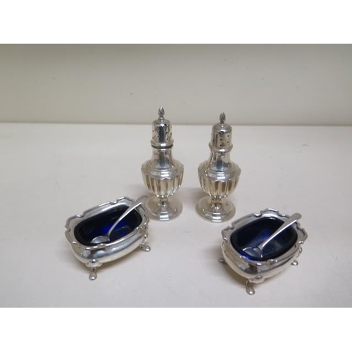 154 - A silver cruet, four pieces - silver approx weight 3.4 troy oz