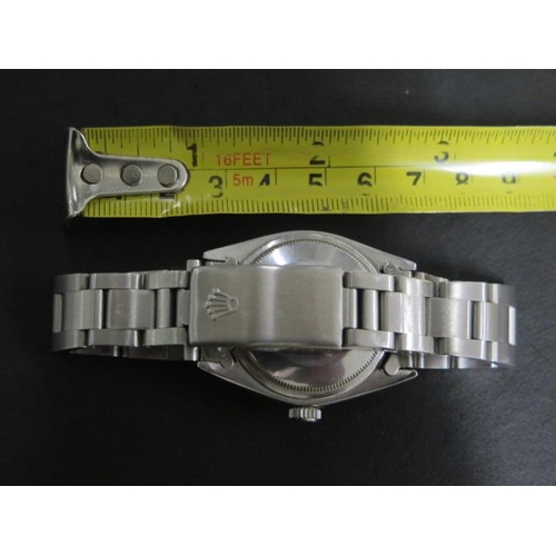 205 - A Rolex stainless steel Oyster Perpetual Date gents bracelet wristwatch - 34mm case - in working ord... 