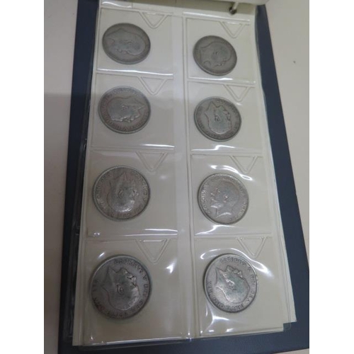 233 - A good collection of English silver and half silver coins to include 20 pre 1920 half crowns, 4 pre ... 