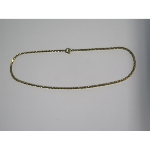 24 - A 9ct yellow gold chain - Length 38cm - approx weight 11.2 grams - good condition
