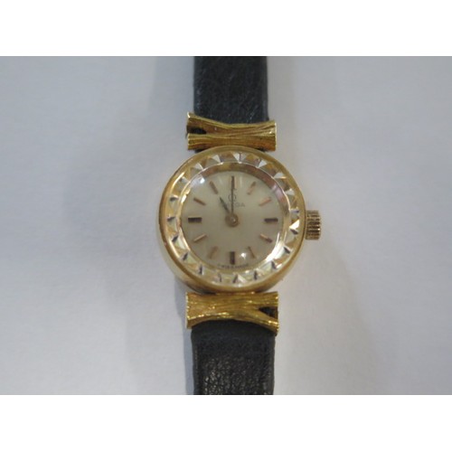 196 - An 18ct gold Omega manual wind ladies cocktail watch - 13mm case - not working - total weight approx... 