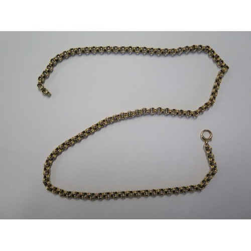 70 - A 9ct gold 51cm chain approx 14.3 gs