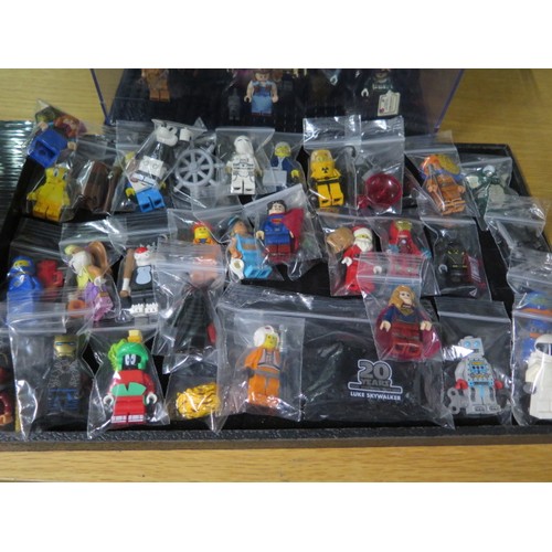 341 - A collection of 20 Lego mini figures in a case - 17 Harry Potter/Fantastic Beasts and three Wizard o... 