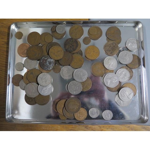 237 - An album of British coins to include an 1890 crown and eight other Victorian silver coins and some l... 