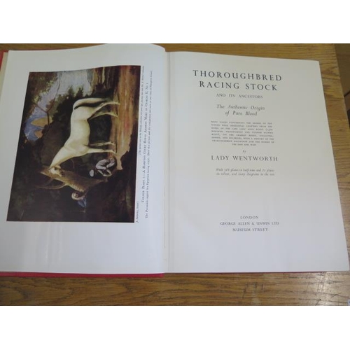 286 - An edition Thoroughbred Racing Stock and its Ancestors by Lady Wentworth, George Allen and Unwin Ltd... 