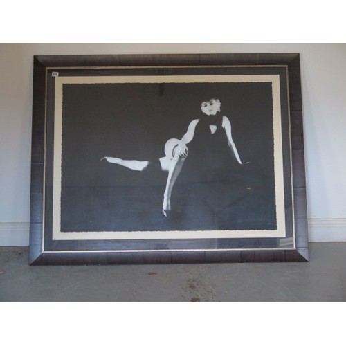 A Limited Edition gelatine silver print by Milton H Greene of Marilyn Monroe from the Black sitting, signed in pencil by Greene, numbered 120/300, in a black frame, 104cm x 133cm, Milton H Greene American (1922-1985)