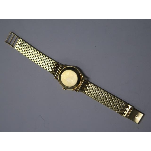 141 - An 18ct yellow gold Jaeger-Le Coultre manual wind wristwatch on an 18ct yellow gold bracelet strap -... 