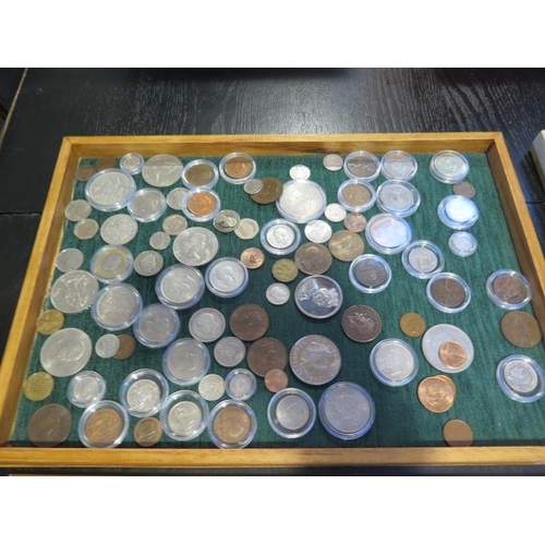 196 - Six trays of World coins