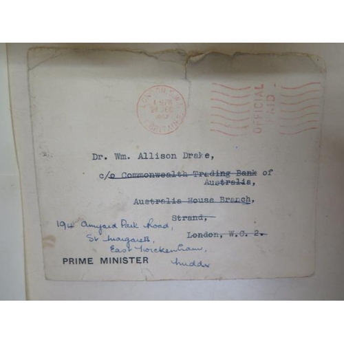 243 - A signed letter from Winston Churchill to Dr Wm Allison Drake thanking him for a birthday present wi... 