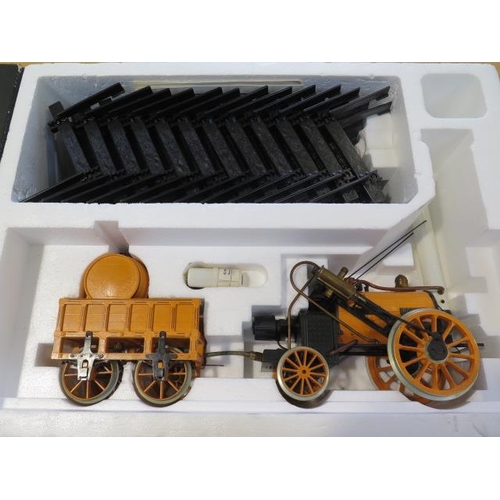 301 - A Hornby Railways Stephenson's Rocket Real Steam Train set - 3 1/2