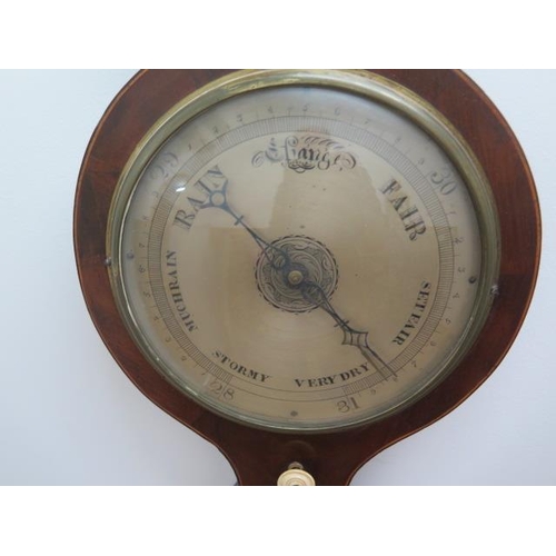 403 - A 19th century barometer the level signed Johnson Harrow - Height 97cm